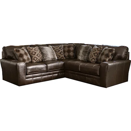 Two Piece Sectional with Track Arms